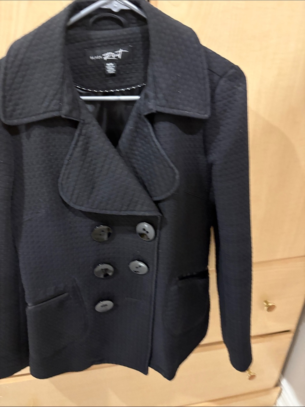 Stylish Black Women's Double-Breasted Jacket